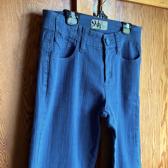 Classic Blue Hip-Hugging Flares - Picture 3 of 6